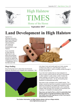 Land Development in High Halstow