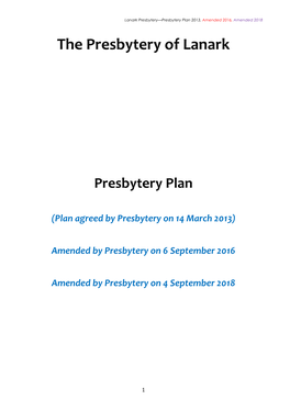 The Presbytery of Lanark