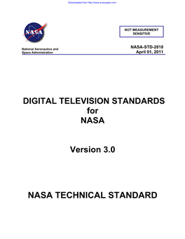 Nasa Technical Standard