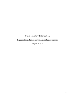 Repurposing a Chemosensory Macromolecular Machine