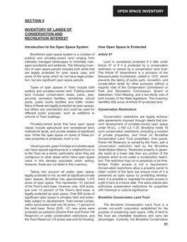 Section 5 Inventory of Lands of Conservation and Recreation Interest