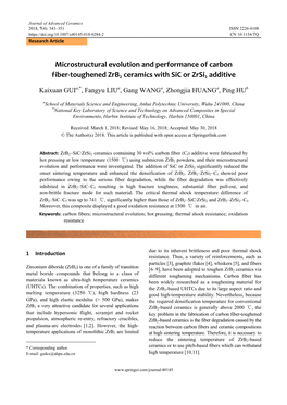 Microstructural Evolution and Performance of Carbon Fiber