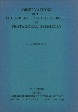 -Txoccurrence and ATTRIBUTES .7:X: :- PENTAGONAL SYMMETRY