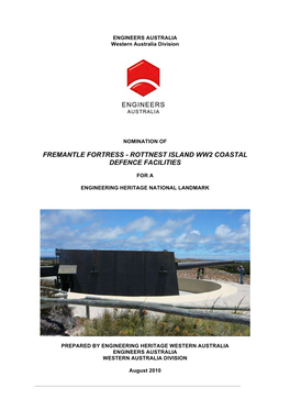 Fremantle Fortress - Rottnest Island Ww2 Coastal Defence Facilities