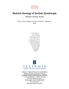 Bedrock Geology of Gorham Quadrangle Jackson County, Illinois