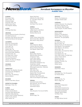 Newsbank Newspapers on Microfilm Available Titles