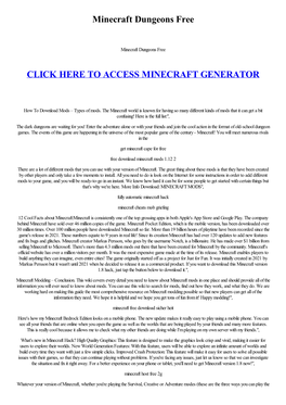 Minecraft Dungeons Free