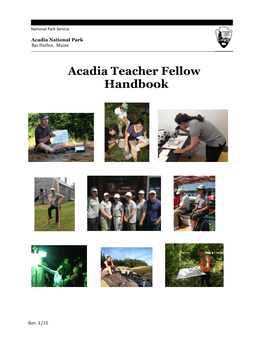 Acadia Teacher Fellow Handbook