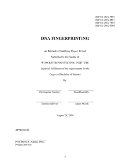 Dna Fingerprinting