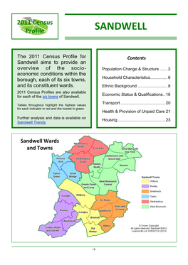 2011 Census Sandwell Profile