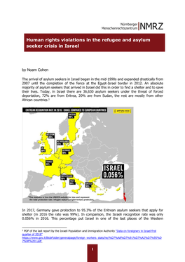 Human Rights Violations in the Refugee and Asylum Seeker Crisis in Israel