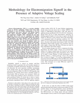 Methodology for Electromigration Signoff in the Presence of Adaptive Voltage Scaling