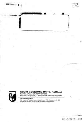 822 Inke95 § . Socio-Economic Units, Kerala