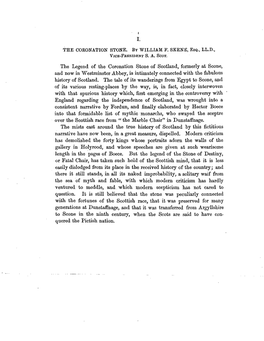 The Coronation Stone. by William F. Skenb, Esq., Ll.D