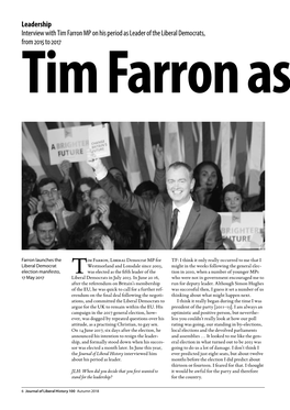 100 Interview Tim Farron As Party Leader