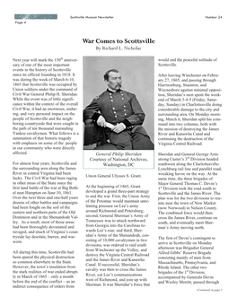 War Comes to Scottsville by Richard L