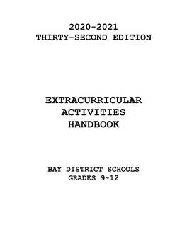 Extracurricular Activities Handbook