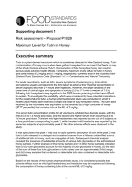 P1029 Tutin Risk Assessment