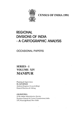 Regional Divisions of India - a Cartographic Analysis