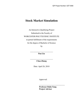 Stock Market Simulation