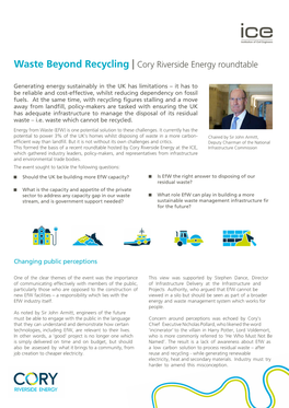 Waste Beyond Recycling | Cory Riverside Energy Roundtable