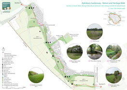 Aylesbury Gardenway - Nature and Heritage Walk Section 6, South West: Along Stoke Brook Between the Railway and A418 Oxford Road 3.1 Km / 40 Minute Walk