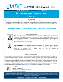 International Arbitration