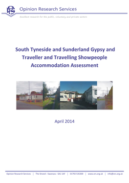 South Tyneside & Sunderland Gypsy and Traveller Accommodation