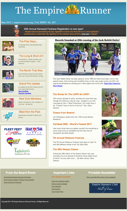 View a Printable PDF Version of the Newsletter