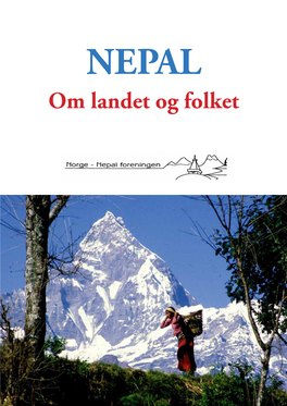 NEPAL. Om Landet Og Folket.Pdf