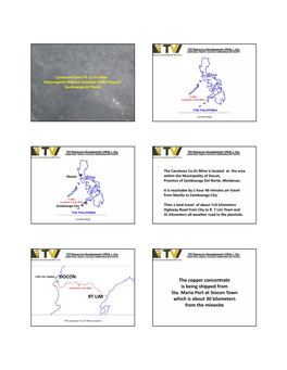 SIOCON RT LIM the Copper Concentrate Is Being Shipped From