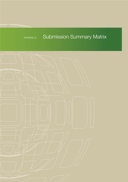 Submission Summary Matrix