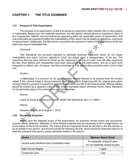 Chapter 1: the Title Examiner