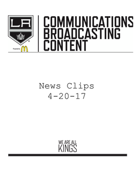 News Clips 4-20-17