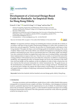 Development of a Universal Design-Based Guide for Handrails: an Empirical Study for Hong Kong Elderly