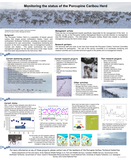 Monitoring the Status of the Porcupine Caribou Herd