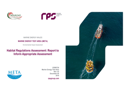 Report to Inform Appropriate Assessment