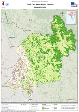 Village Tract Map of Minbya Township RAKHINE STATE