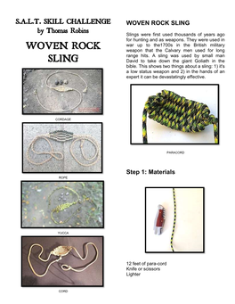 Woven Rock Sling (Pdf)