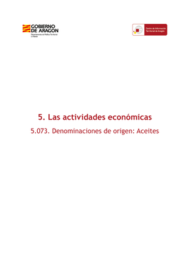 5. Las Actividades Económicas 5.073