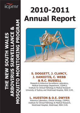 New South Wales Arbovirus Surveillance Program Annual