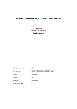 Gemeente Amsterdam, Stadsdeel Nieuw-West