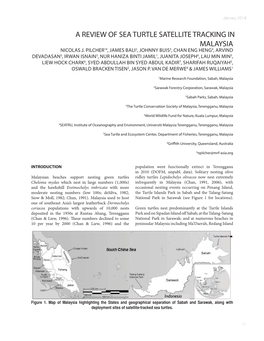 A Review of Sea Turtle Satellite Tracking in Malaysia Nicolas J