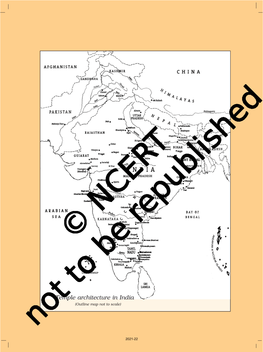 Temple Architecture in India (Outline Map Not to Scale)