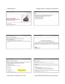 Distributed Implementation of the Triplets View