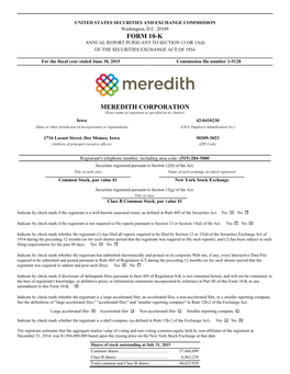 FY15 Q4 Form 10-K