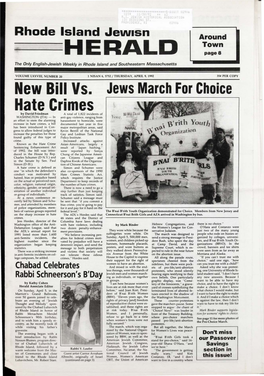 HERALD Page& the Only English-Jewish Weekly in Rhode Island and Southeastern Massachusetts