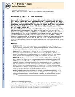 NIH Public Access Author Manuscript N Engl J Med