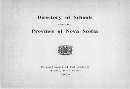 Directory of Schools 1957-1958
