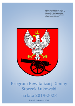 Program Rewitalizacji Gminy Stoczek Łukowski Na Lata 2019-2023 Stoczek Łukowski 2019 Program Rewitalizacji Gminy Stoczek Łukowski Na Lata 2019-2023